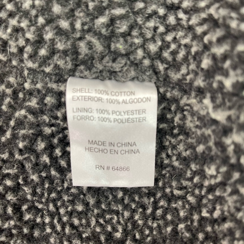 Lee Men’s Size XL Black Canvas Faux Sherpa Lined Vest - Picture 11 of 15